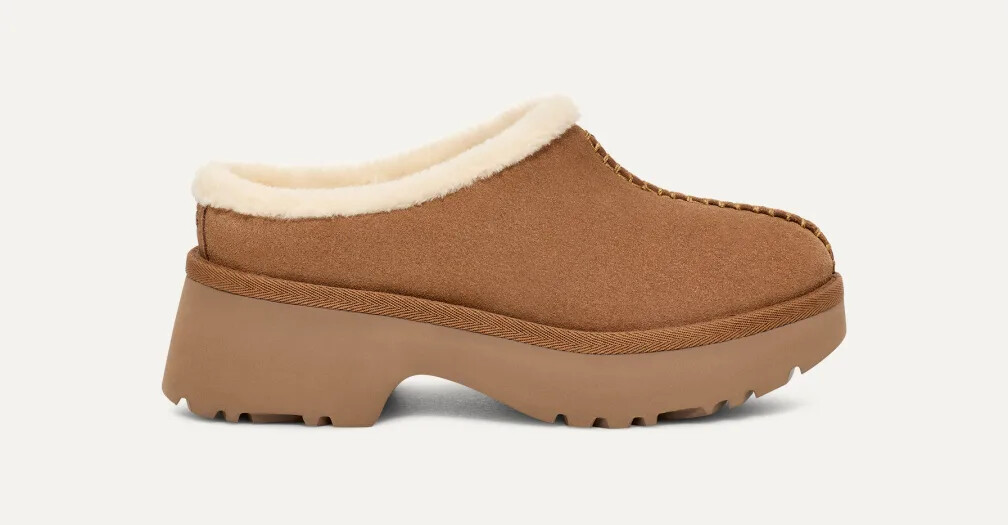 UGG- Women New Heights Cozy Clog Chestnut 1162510 Leather UGG- Women New Heights Cozy Clog Chestnut 1162510 Leather