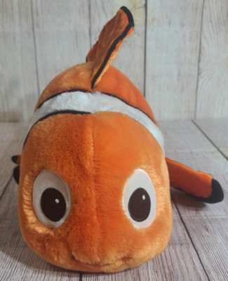 Disney Store Plush Finding Nemo Stuffed Animal Toy Orange White 17''