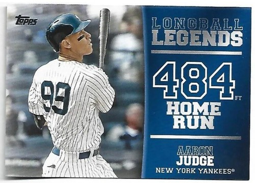 2018 Topps Longball Legends #LL-35 Aaron Judge New York Yankees 2nd Year Insert