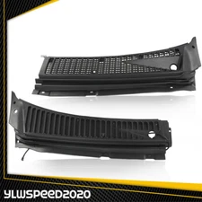 2Pc Windshield Wiper Vent Cowl Screen Cover Grille Panel Fit For 99-07 Ford F250
