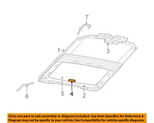 CHRYSLER OEM 03-06 Caravan Roof Sunroof-Air Deflector 5093950AB