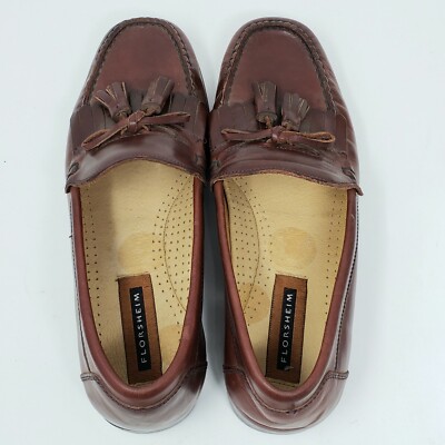 Florsheim Mens 9 N Narrow Driving Loafers Slip On Leather  display picture 1