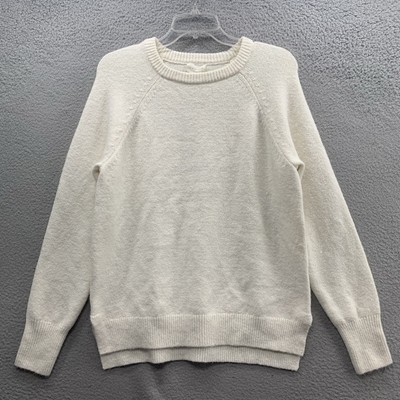 NWT Caslon Women s Ivory Cloud Off White Knit Sweater Top Stretch Size S