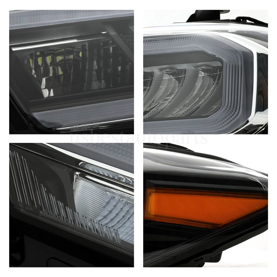 Headlights For 2020-2023 Toyota Tacoma Limited For TRD Chrome Full LED LH+RH - Image 4 of 4