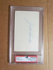 Jocko Conlan Signed Index Card PSA Certified Encapsulated 