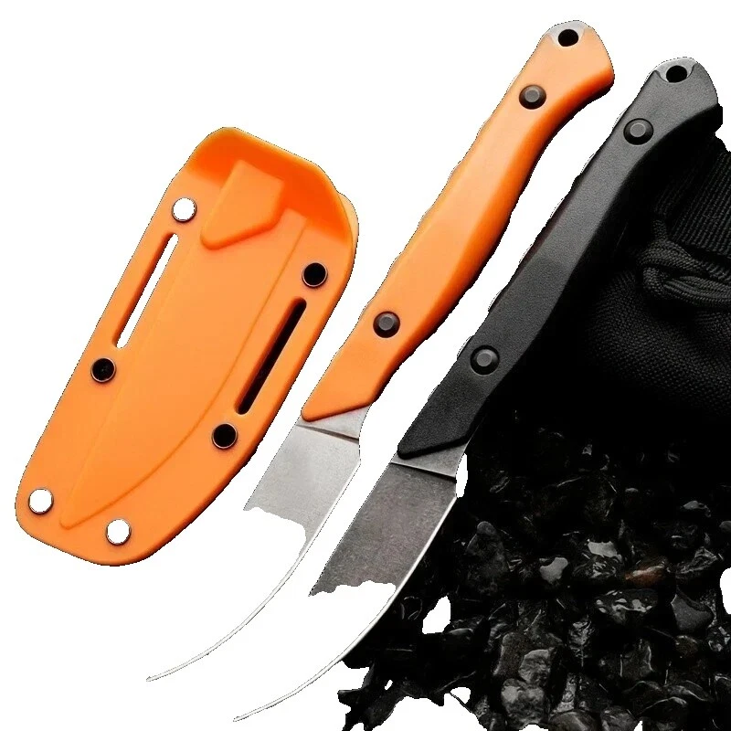 Punho de Borracha Metade Facas de lâmina fixa colecionáveis