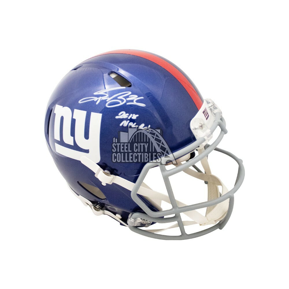 Saquon Barkley Autographed Signed New York Giants 2018 NFL ROY Giants Speed Authentic F/S Helmet - BAS 