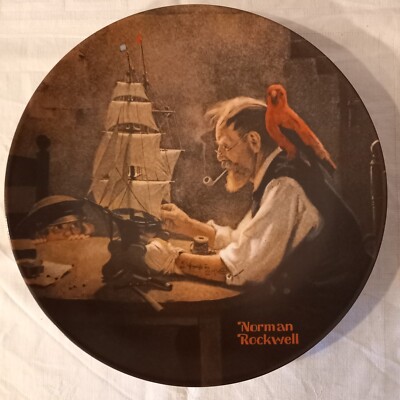 The Shipbuilder von Norman Rockwell Sammelteller Knowles Bradex 84-70-3.4 1980