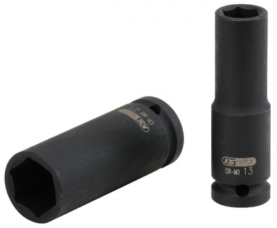 KS TOOLS 1/2'' Sechskant-Kraft-Stecknuss, lang, 30mm Schlagschrauber 515.1130