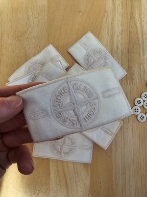 Stone Island White Ghost Abzeichen Patch, BLITZVERSAND