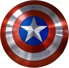 18" Inch Captain America Shield Medieval Warrior Mild Steel Round Cosplay Shield