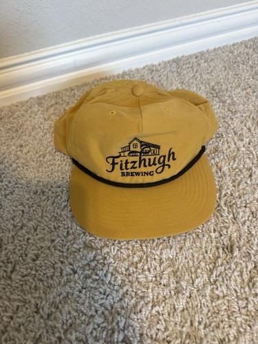 Fitzhugh Brewing Hat Cap Mens One Size Richardson Yellow Snapback