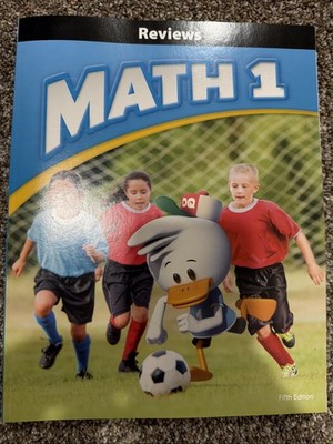 BJU Press Math 1 Reviews 5th Ed - ONLY $3 Shipping!!