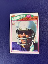 1977 Topps Football #177 Steve Largent HOF Rookie RC Seattle Seahawks - Sharp!