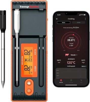 TempPro TempSpike Plus Kabellos Bluetooth 2 Sonden Ofen Grill