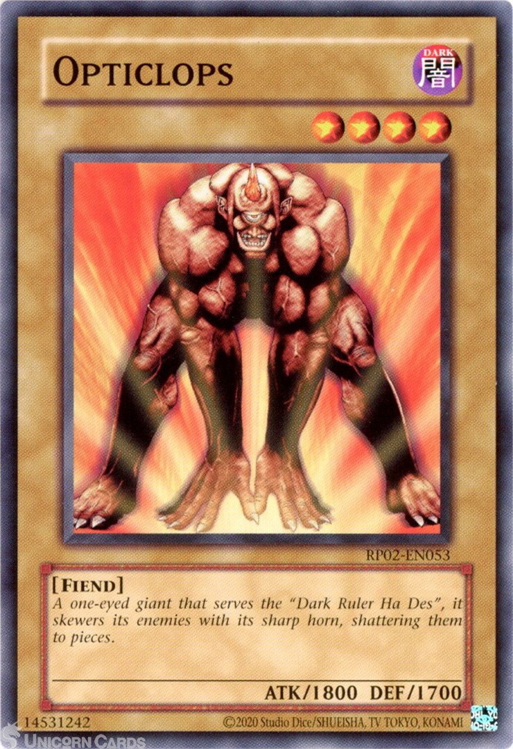RP02-EN053 Opticlops : Common UNL Edition Mint YuGiOh Card