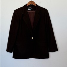 Savannah Vintage Wool Blazer Brown Size 10