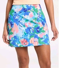 Walter Hagen Performance P11 Lightweight 16' Skort Blue Gouache Floral