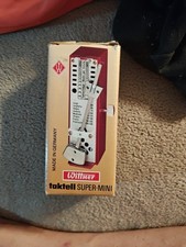 VTG Wittner-Taktell Super Mini Metronome Black w/ orig Box- W. Germany no key