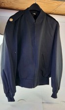 Neptune Garment Co Jacket Mens Short Black Army Officer Bomber Poly Wool Size 42