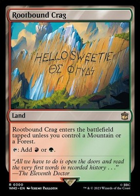 1 x Rootbound Crag - Universes Beyond: Doctor Who - NM-Mint - MTG