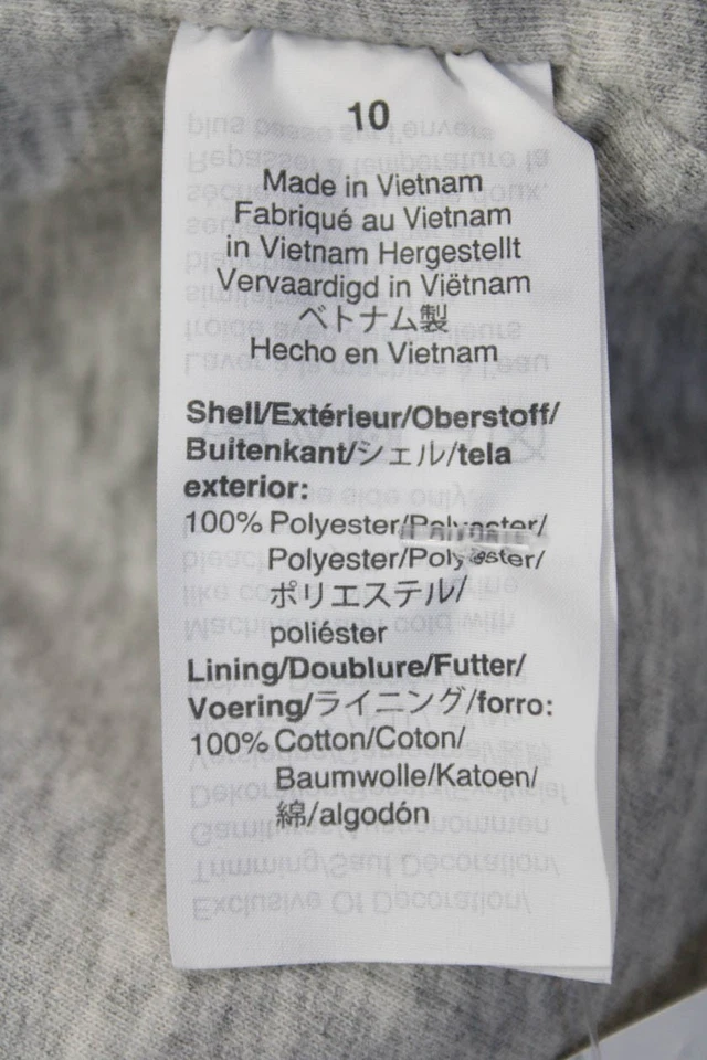 Chaqueta Crewcuts Everyday Niños Niñas Con Capucha Cremallera Completa Blanca Talla 10 Foto 4 de 4