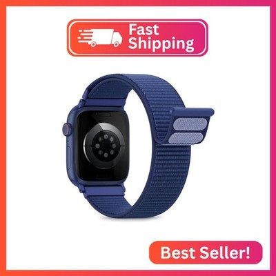 Nylon Loop Sport Band Compatible with Apple Watch Bands 44mm 45mm 46mm 49mm 42mm