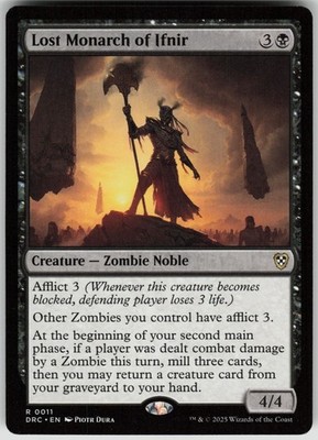 Lost Monarch of Ifnir Commander: Aetherdrift 0011 Rare NM MTG