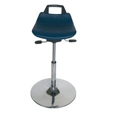 Hocker, Stehhilfe wahlweise mit Fu&szlig;ring / Sitzh&ouml;he 560-820 mm / Sitz w&auml;hlbar