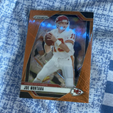Panini 2024 Prizm Joe Montana Orange Parallel Kansas City Chiefs #147