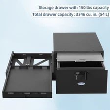 Cargo Drawer & Fridge Slide Mount System For Jeep Wrangler JK 15-25 JL Bronco