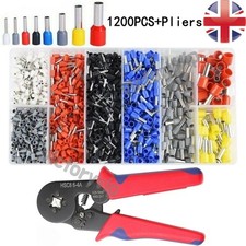 1200PCS Wire Ferrule Kit Cable End Crimp Terminals Pin Insulated Connectors UK