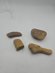 LOT OF 4 ASSORTED FOSSILS UNKNOWN 