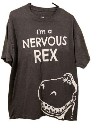 Disney Parks I'm A Nervous Rex Shirt Size L RARE Toy Story