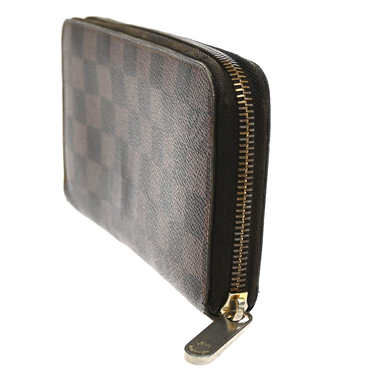 LOUIS VUITTON Zippy Wallet Zip Around Wallet Damier Ebene Brown N60015 01CA400