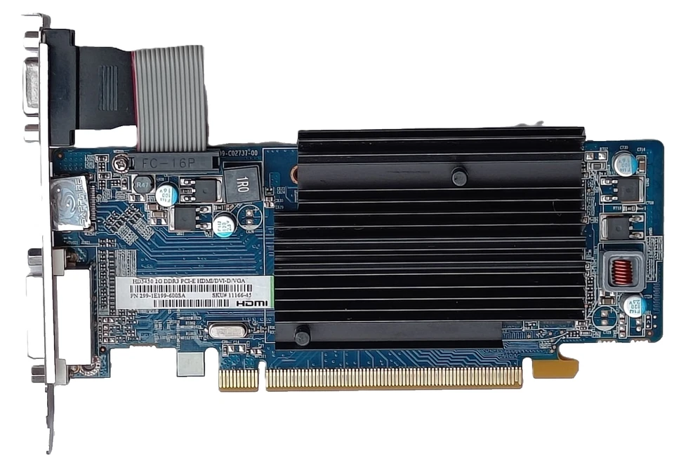 SCHEDA GRAFICA/SCHEDA VIDEO SAPPHIRE AMD Radeon HD 5450, 2GB DDR3 DVI, HDMI, VGA - Immagine 4 di 4