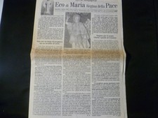 Rivista Eco Di Medjugorje SETT OTT 1999 N° 147  8 PAGINE PIEGA SCURA 1° PAGINA