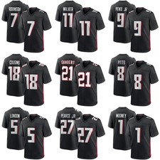 Custom Adult/Youth Black All Stitched Sewn Game Jersey NWT Sizes S-6XL