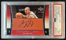 2004-05 Upper Deck Sweet Shot Jason Kidd Signature Shots Auto #SS-JK PSA 7/10