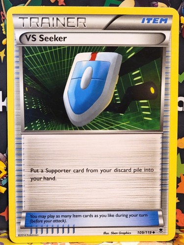 XY Phantom Forces VS Seeker 109/119 Non-Holo Uncommon Trainer Item LP - Picture 1 of 2