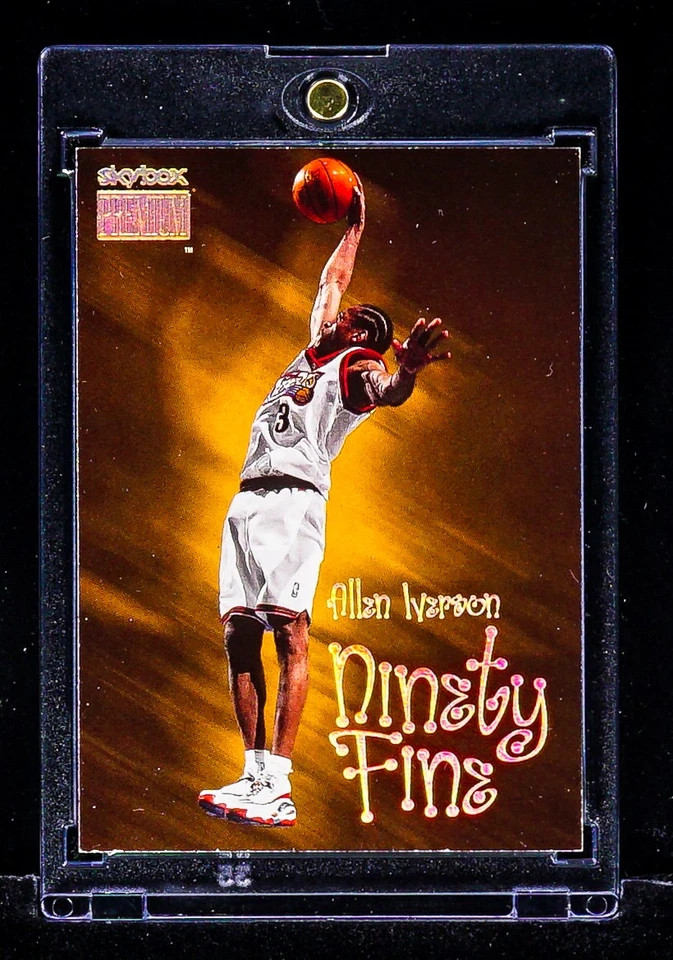 Allen Iverson RARE NINETY FINE FOIL CARD 76ers HALL OF FAME