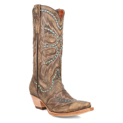 Dan Post Ladies Honey Brown Mesa Leather Western Boots DP7054