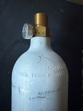 Empty Refillable 24 oz CO2 Capacity 1.5lb Home Brewing, Paintball Canister Zip