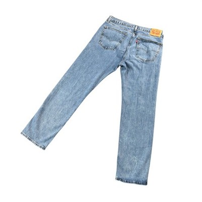 Levi's 505 Straight Leg Jeans Men's 34x30 Light Wash Normcore Workwear