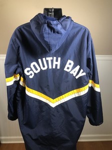 Vintage Tru West Swim Parka Jacket Large USA Made Y2K Rare Hooded Coat