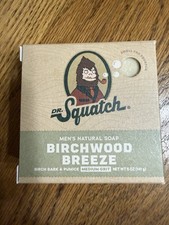 Dr. Squatch Birchwood Breeze All Natural Bar Soap for Men W/Medium Grit, 5 Oz.