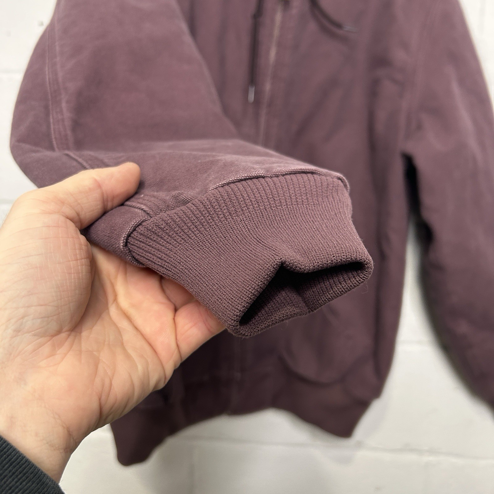 Vintage Carhartt Quilted Active Jacket “Deep Plum” WJ130 DPM Women’s Large image 9