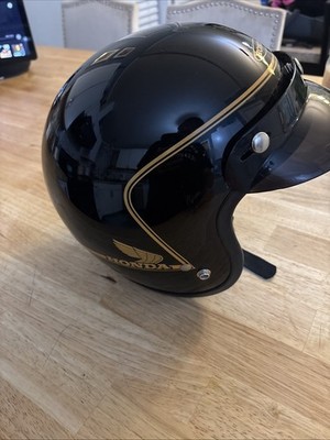 SHOEI ヴィンテージ ヘルメット Honda SHOEI 送料無料 純正シールド付 SHOEI HONDALINE HAWK NAVY METALLIC