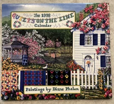LANG 1998 WALL CALENDAR - QUILTS ON THE LINE - USABLE AGAIN IN  2026!