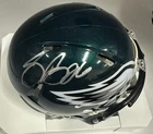 Saquon Barkley Signed Philadelphia Eagles Mini Football Helmet - Revolution
